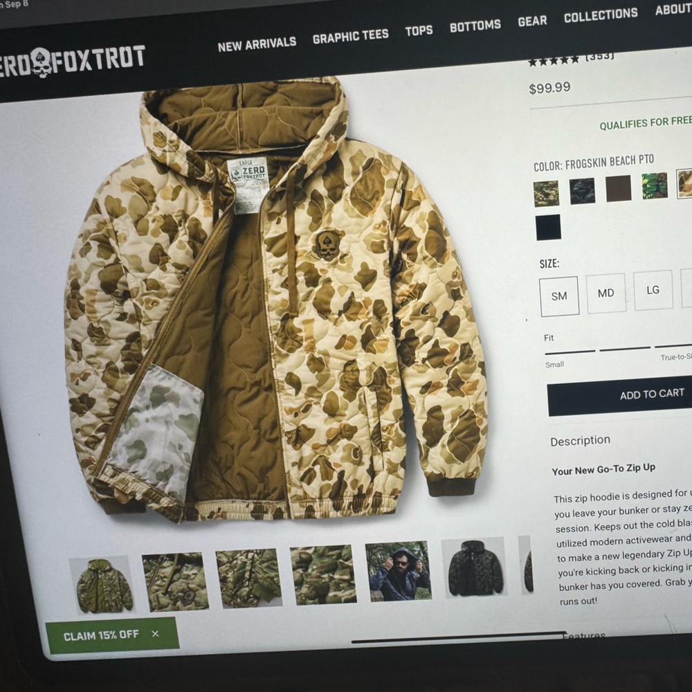 Kids Camo Puffer Jacket